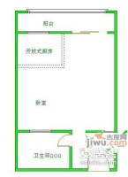 天合凯旋港1室1厅1卫67㎡户型图