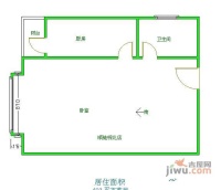 SOHO沸城1室0厅1卫53㎡户型图