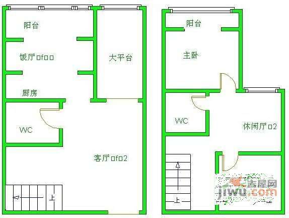 锦宏嘉华苑2室2厅2卫1001㎡户型图