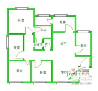 世纪锦苑5室2厅2卫336㎡户型图