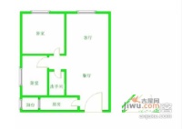 蓝光皇后国际2室1厅1卫89㎡户型图