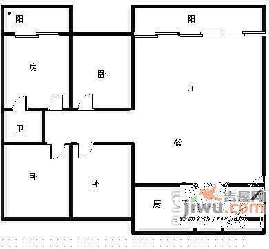 万和苑4室2厅2卫220㎡户型图