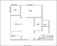 锦江明珠国际公寓2室1厅1卫109㎡户型图