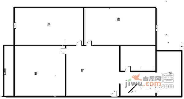 双楠三区3室2厅1卫94㎡户型图