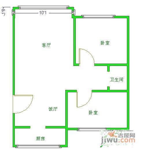 鹭岛国际社区2室2厅1卫147㎡户型图