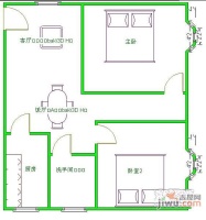 众合华庭2室1厅1卫79㎡户型图