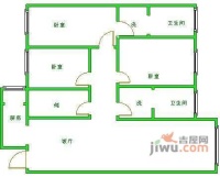 四季香榭3室2厅2卫127㎡户型图