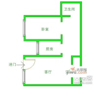 光华美邻2室1厅1卫106㎡户型图