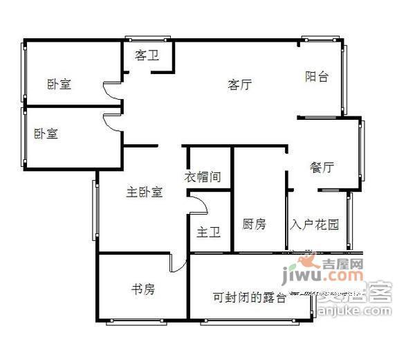 普罗旺斯4室3厅3卫173㎡户型图