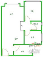 爱家馨城2室2厅1卫92㎡户型图