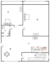 玉虹巷小区2室2厅1卫95㎡户型图