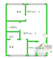 曼哈顿自然派2室2厅2卫148㎡户型图