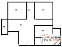 成达佳园3室2厅1卫124㎡户型图