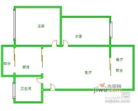 红运花园2室1厅1卫78㎡户型图