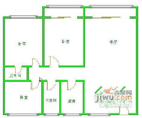 千和银杏花苑3室2厅2卫163㎡户型图