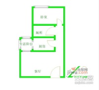 长城园1室1厅1卫55㎡户型图