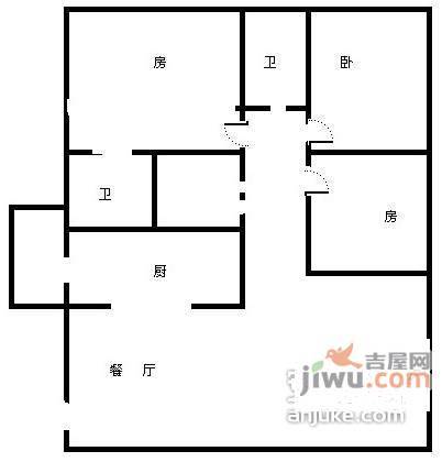 锦官新城西区3室2厅2卫177㎡户型图