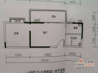 正成财富领地1室1厅1卫60㎡户型图