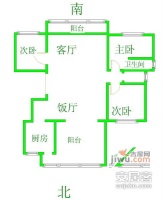 首创爱这城3室2厅2卫158㎡户型图