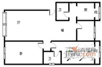 锦秀民居3室2厅2卫128㎡户型图