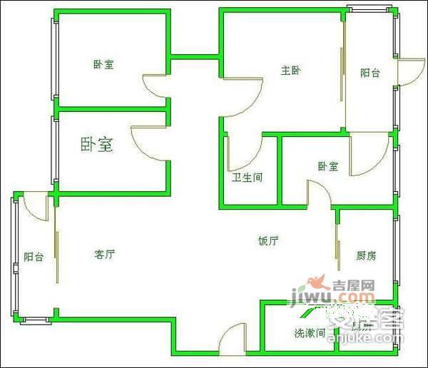 置信逸都花园天乐苑4室2厅2卫226㎡户型图