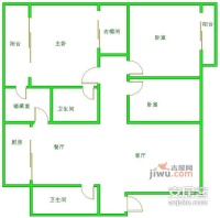 置信逸都花园天乐苑3室2厅2卫151㎡户型图