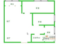 花间集2室2厅1卫98㎡户型图