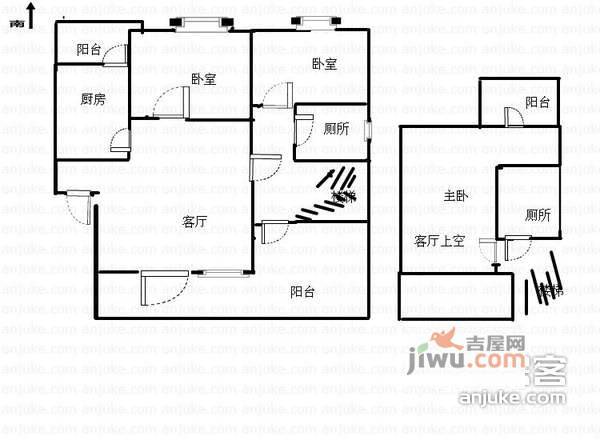 塞纳河畔5室2厅3卫159㎡户型图