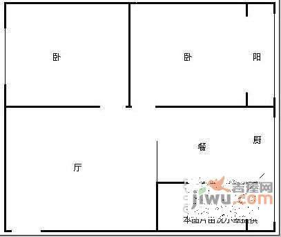 新桥逸景A区2室1厅1卫73㎡户型图