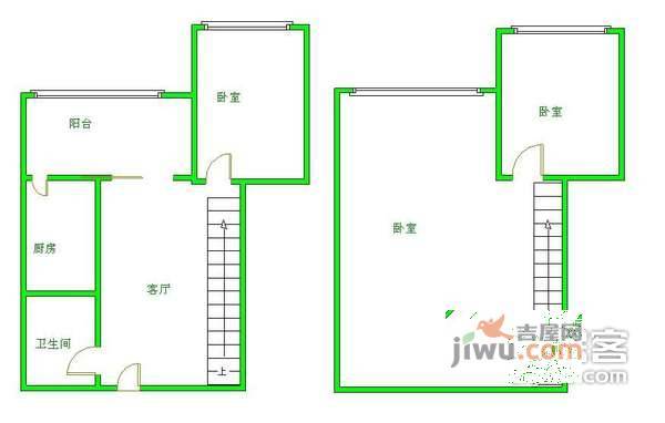 正成财富ID3室1厅1卫75㎡户型图