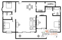 观南上域4室2厅2卫243㎡户型图