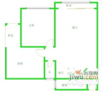 华西花园2室2厅1卫86㎡户型图