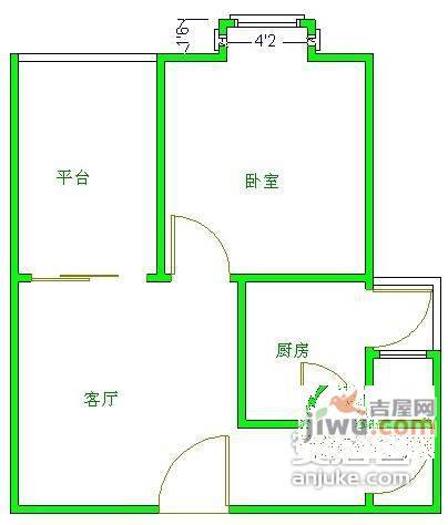 花样年花好园1室1厅1卫51㎡户型图