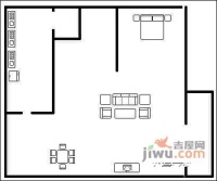 中海名城1室1厅1卫716㎡户型图