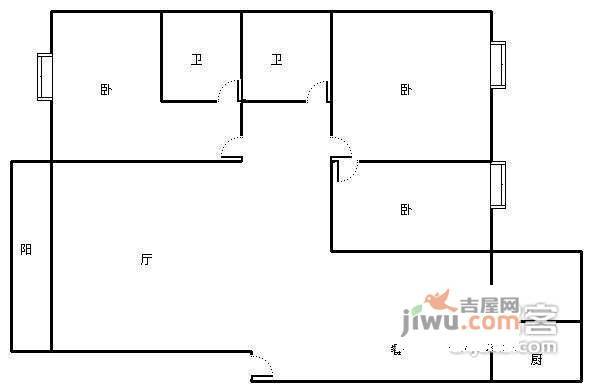 中海名城4室2厅2卫270㎡户型图