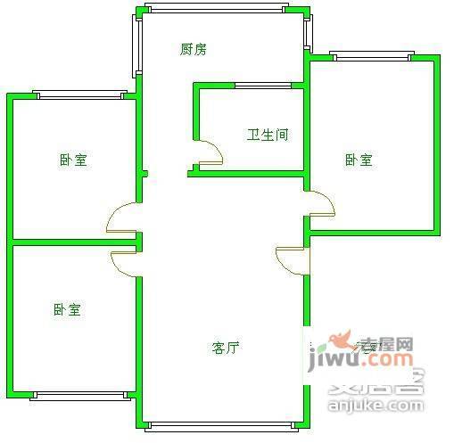 中海名城4室2厅3卫214㎡户型图