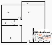 中海名城2室2厅2卫122㎡户型图