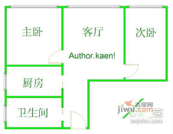 国嘉新视界2室1厅1卫78㎡户型图