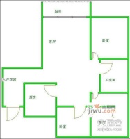 华侨城纯水岸二期3室2厅1卫92㎡户型图