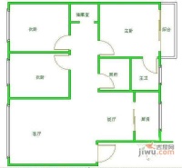 四季花城3室2厅2卫149㎡户型图