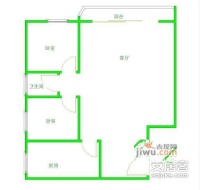 世纪朝阳2室1厅1卫92㎡户型图