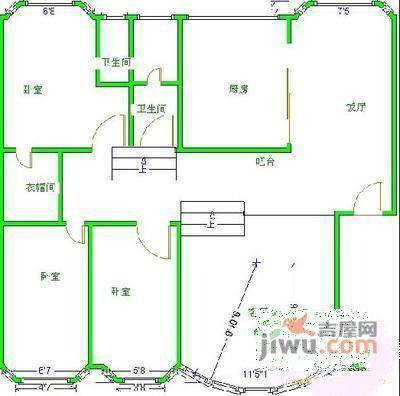 双楠名城4室2厅2卫240㎡户型图