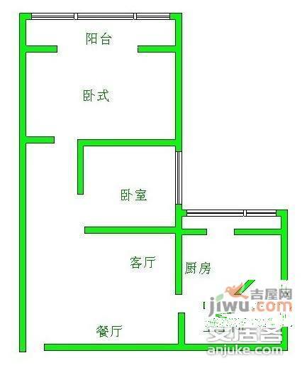 芙华幸福彼岸2室2厅1卫109㎡户型图