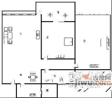 中海格林威治城2室2厅1卫145㎡户型图