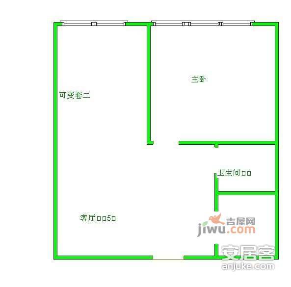 中海格林威治城1室0厅1卫28㎡户型图