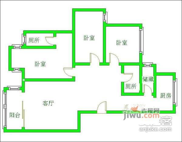 双楠映象3室2厅2卫139㎡户型图