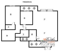 海天阁3室2厅2卫136㎡户型图
