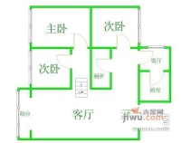 翰林上岛2室2厅1卫89㎡户型图