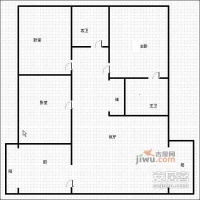 成都花园4室2厅2卫188㎡户型图