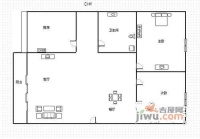 成都花园2室1厅1卫户型图